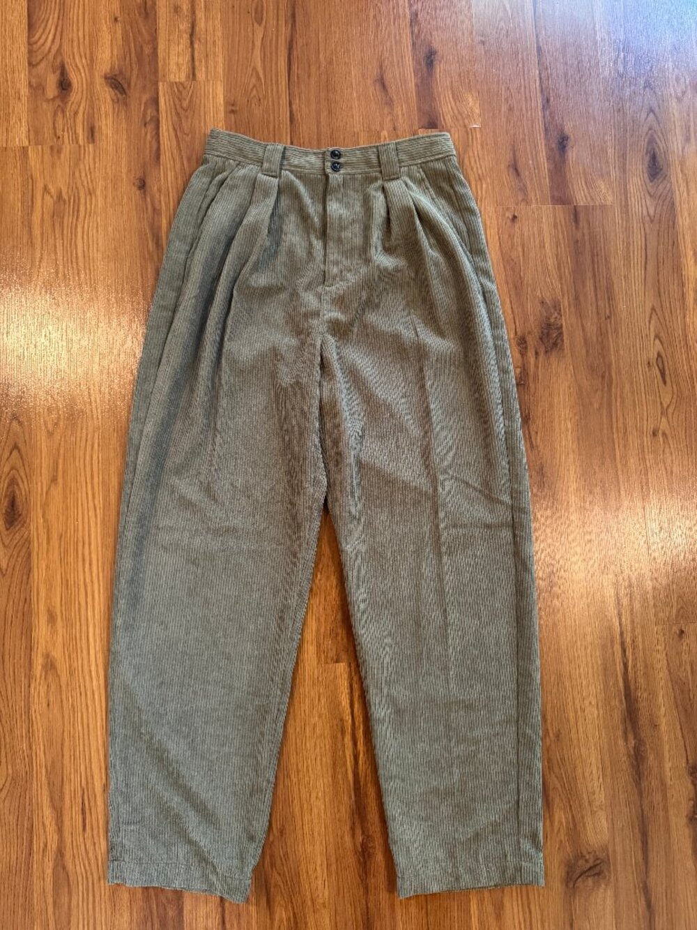 NWT Madewell Corduroy High-Rise Tapered Pants Size 6 - Picture 2 of 11